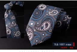 Fashion Luxury Navy Floral Printed Neck Ties For Men Women Gray Polka Dot Simulated Silk Neckties Casual Shirt Daily Wear Cravat