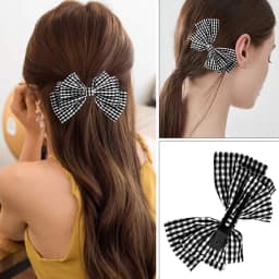 50pcs Hairdressing Double Prong Curl Clips 1.8" Curl Setting Section Hair Clips Metal Alligator Clips Hairpins for Hair Bow