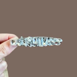 Luxury Full Crystal Rhinestone Hair Clip For Women Sparkly Alloy Duck Bill Clip Wedding Party Hair Accessories Girls Barrette