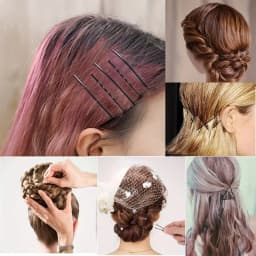 10/20pcs Invisible Wave Bobby Pins,Durable Metal Hair Clips for Women, Simple Solid Color Barrettes with Storage Box.Hairpin
