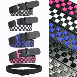 1Pcs European and American Punk Rock Jeans Waist Belt Ladies Colorful Rivet Waist Belt Unisex Y2K Style Heavy Metal Waist Belt