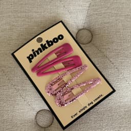 Korean style water drop barrettes bright pink hair clips for girls children bangs side hairpin