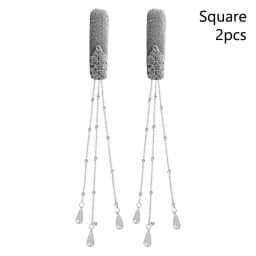 1Pcs/1Pair Retro Tassel Hair Clip Long Tassel Ethnic Style Rhinestone Hairpin Niche Unique Design Waterfall Fringe Hairclip