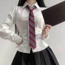 Fashion Red Striped JK Tie College Style Uniform Bow Tie Gentleman Party Dress School Student