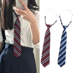 Fashion Red Striped JK Tie College Style Uniform Bow Tie Gentleman Party Dress School Student