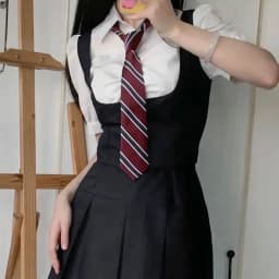 Fashion Red Striped JK Tie College Style Uniform Bow Tie Gentleman Party Dress School Student