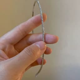 1PC Fairylike Rhinestone Hair Hoop Shimmering Minimalist High-End Sparkling Accessory for Women Elegant Cool Hairband