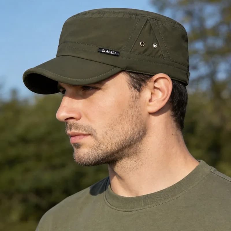 Quick Dry Flat Top Baseball Cap for Men Women Lightweight Breathable Summer Sun Hat