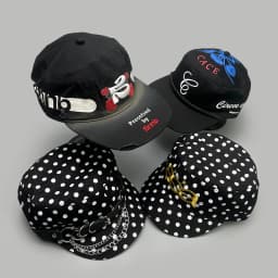 Color Block Embroidered Letters Rose Baseball Hats New Men Women Sunshade Street Versatile Polka Dot Fashion Niche Peaked Caps