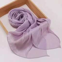 High Qulaity Solid Color Silk Scarf Shining Unilateral golden chain Chiffon Hijab Veil Long Chiffon Sunscreen Headscarf Outdoor