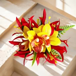 Simulated Orchid Hair Clip Bohemian Beach Resort Side Hair Clip Photo Atmosphere Butterfly Orchid Hair Accessories