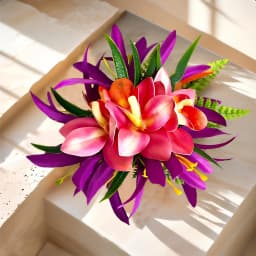 Simulated Orchid Hair Clip Bohemian Beach Resort Side Hair Clip Photo Atmosphere Butterfly Orchid Hair Accessories