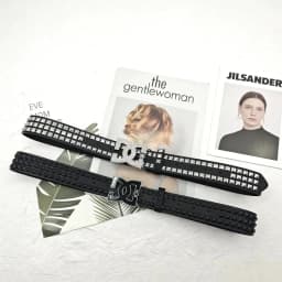 Y2K Luxury Punk Belt for Men and Women - Rivet Design in Black and Silver, High End, Fashionable,and Versatile with Metal Buckle