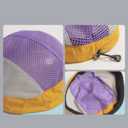 Retro Trend Color-Matched Design Mesh + Quick-Drying Fabric Brimmed Baseball Cap, Suitable for Outdoor Sports and Sun Protection