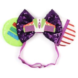 Disney Cartoon Mouse Ears Adjustable Headband For Women Sequin Bows Headwear Birthday Party Princess Cosplay Costume For Adult