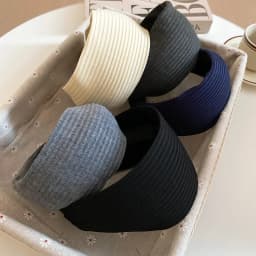 Solid Color Wide Edge Striped Yarn Headband High Head French Gentle Hair Accessory Popular Internet Celebrity Style