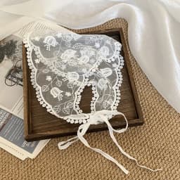 Lace Scarf Multifunctional French Headband Hair Band Triangle Shawl Waist Belt Corset Rustic Spring Style Soft Premium for Women