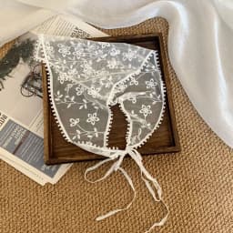 Lace Scarf Multifunctional French Headband Hair Band Triangle Shawl Waist Belt Corset Rustic Spring Style Soft Premium for Women