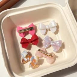 Hair Accessories Korean Style Acetate Hairpin Cute Bow No Slip Bow Tie Duckbill Clip Light Luxury Hair Bangs Clip Women