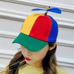 Helicopter Propeller Rainbow Funny Baseball Cap Sun Cap Snapback Hat Adventure Dad Hat