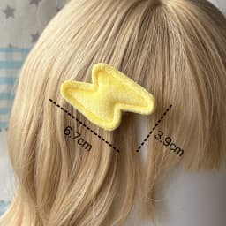 2026 New Trend Yellow Lightning Plush Hair Clip Kawaii Fluffy Thunder Shape Barrettes Hair Accessories For Women Daily Party