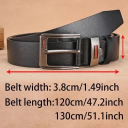 New Men's Belt High Quality Buckle Jeans PU Casual Belts Business Cowboy Waistband Male Fashion Designer Men Belt