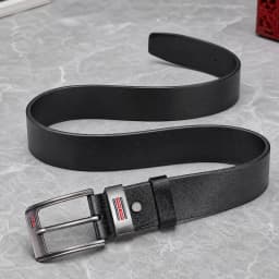New Men's Belt High Quality Buckle Jeans PU Casual Belts Business Cowboy Waistband Male Fashion Designer Men Belt