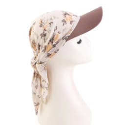 Women Pre-Tied Outdoor Hat sun hat Print Hijab Caps Breathable and lightweight chiffon duck tongue scarf hat Baseball Caps