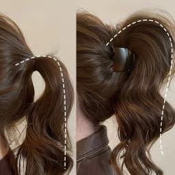 1pc Matte Finish High Ponytail Hair Clip That Won’t Damage Your Hair | High-end Women’s Hair Clips | Ideal for Daily Outings