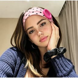 Dopamine Large Button Wave Dot Elasticity Headband Fashion INS Style Elastic Headband Sports Fitness Sweat-absorbent Hairband