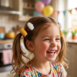 Simulated Food Hair Clips Mini Food Shape Hair Clips Set Rice Egg Corn Snack Style Barrettes Hairpin Headdress Hair Accessories
