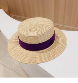 Classic French Straw Boater Hat wheat Women Men Flat Top Sun Cap Summer Beach Vacation Breathable Elegant Ribbon Band Panama Hat