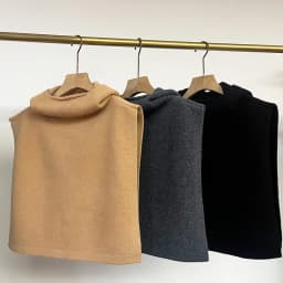 Marino Wool Hooded Neck Warmer Scarf Women Knitted Snood Turtleneck Cowl Shawl