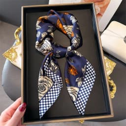 Luxury Brand Silk Square Scarf Women Satin Shawls Neckerchief Casual Beach Scarves Bandana Hair Tie Hjiab Foulard