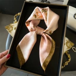 Luxury Brand Silk Square Scarf Women Satin Shawls Neckerchief Casual Beach Scarves Bandana Hair Tie Hjiab Foulard