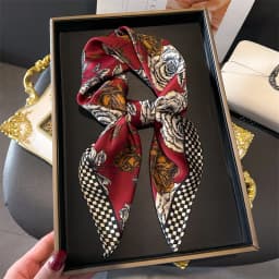 Luxury Brand Silk Square Scarf Women Satin Shawls Neckerchief Casual Beach Scarves Bandana Hair Tie Hjiab Foulard