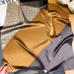 Luxury Brand Silk Square Scarf Women Satin Shawls Neckerchief Casual Beach Scarves Bandana Hair Tie Hjiab Foulard