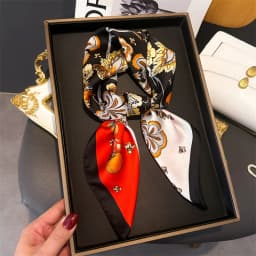 Luxury Brand Silk Square Scarf Women Satin Shawls Neckerchief Casual Beach Scarves Bandana Hair Tie Hjiab Foulard