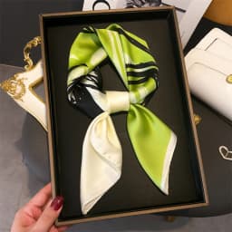 Luxury Brand Silk Square Scarf Women Satin Shawls Neckerchief Casual Beach Scarves Bandana Hair Tie Hjiab Foulard