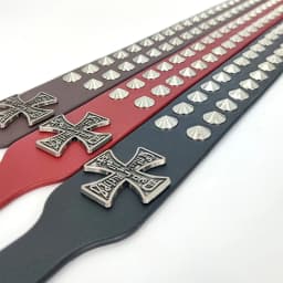 Unisex Cross Jeans Belt FeMale Gothic Accessory Punk Y2k Designer Belts For Women Hip Hop Plus Size Rivet Black Men's Belt Male