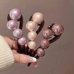Elegant Pearls Twist Hair Clip for Women Long Hairs Holder Hairpin Barrette Sweet Hair Ornament Headband Fashion Hair Accessorie