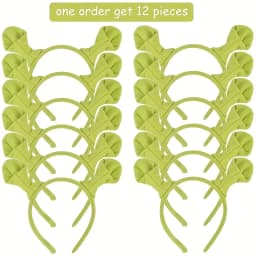 6/12pcs, Monster Ears Headband Set - Suitable for Cosplay, Birthday, Party, Ceremony, Graduation Party, Easter Halloween Christm