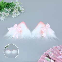 New Lolita Cat Ear Lace Bow Headband Cosplay Hair Accessory