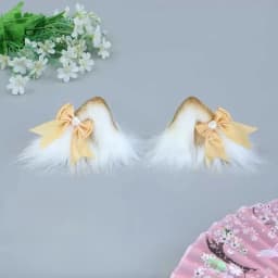 New Lolita Cat Ear Lace Bow Headband Cosplay Hair Accessory