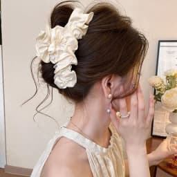 1PC Pleated Ponytail Grab Clip Fashion Hundred Hobbies Back of Head Plate Hair Shark Clip Advanced Feeling Top Clip Headdress