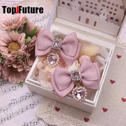 Korean Gothic Lolita Hair Clips Y2K Girl Bobby Pin Harajuku Women Cosplay Bow Jewelry Hairpin Headdress Dual Horsetai Hairgrip