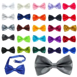 Solid Bow Tie Mens Bowtie Butterfly Bowknot Women Adjustable Clip-on Clothing Accessories school Wedding Christmas Gift Luxury