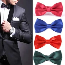 Solid Bow Tie Mens Bowtie Butterfly Bowknot Women Adjustable Clip-on Clothing Accessories school Wedding Christmas Gift Luxury