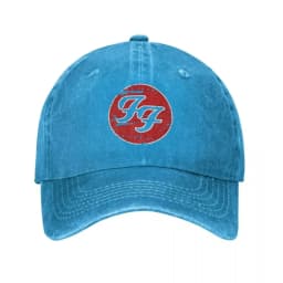 Music F-Foo F-Fighters Band Men Women Baseball Cap Logo Rock Concert Distressed Cotton Hats Vintage Outdoor Activities Headwear