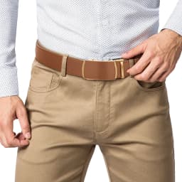 Men Belts High Quality Leather LONG Large Pin Buckle Metal Automatic Buckle High Quality Casual for Jeans Women Strap
